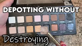 Depotting Lorac Pro 1 Into Single Shadows | Vlogmas Makeup 2022