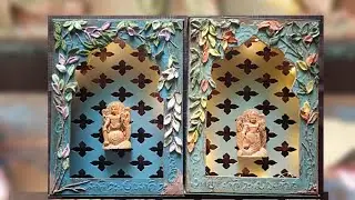 Aesthetic Jharokha |Elegant wall decor |Texture on Jharokha|Rajasthani wall decor|Unique texture art