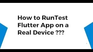 Flutter Setup in Visual Studio Code & Running first Flutter app in Android Device