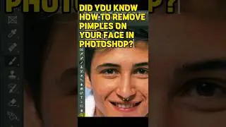 How to remove pimples on the face | Adobe Photoshop #shorts #design #photoshop
