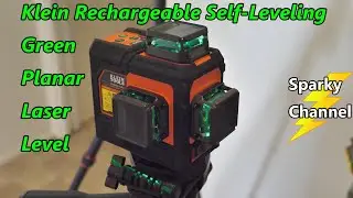 Klein Rechargeable Self-Leveling Green Planar Laser Level 93PLL + New Klein Tripod