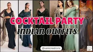 Shining bright at the cocktail party in beautiful Indian wear. #trending #indianattire #traditional