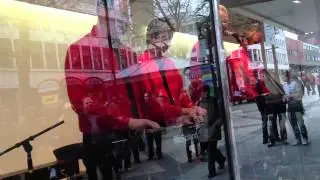 Sheffield's Kraftwerk in Debenhams window  SENSORIA Festival 2012
