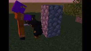 Purple Blob vs fire man