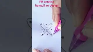 3x3 dost sikku muggulu art design. #PR creative Rangoli art design.