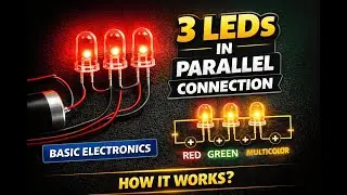 3 LEDs in Parallel Connection | Basic Electronics for Beginners