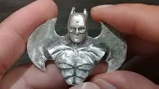 MK Barz Batman Silver Sand Cast piece