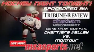 MSA Sports Spotlight - Hockey:  Chartiers Valley vs. Montour  1-16-17