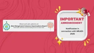WBJEEB New Notice 2025 | WBJEE Result 2025 | Update Caste Certificate SC, ST and OBC