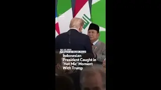 Indonesian President  Caught in &lsquo;Hot Mic&rsquo; Moment With Trump