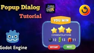 How to add popup dialogs in Godot || Godot quit confirmation dialog || Godot mobile engine tutorial