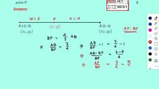 The coordinates of the end points of the line segment ab are A (- 2, - 2) and B ( 2,- 4). p is the