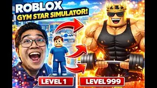 LEVEL 1 PAYAT TO LEVEL 999 SUPER MUSCLE BEAST!! PINOY ROBLOX GYM STAR SIMULATOR NOOB TO PRO RUN!!