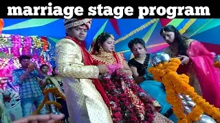 #marriage jaimala stage parogarm !! viral video jaymala 2022