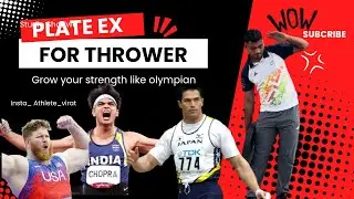 Plate exercise for thrower #hammerthrow #cricket #fitness #sports
