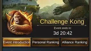 Evony | Событие Raging Kong | Вызов Kong | Тестовые марши