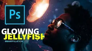 Easy Glowing Jellyfish Manipulation - Photoshop Tutorial