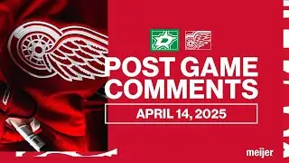 Lucas Raymond, Jonatan Berggren, Trent Yawney Post Game Comments vs DAL | April 14, 2025