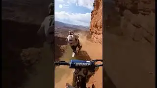 Crazy Motorcycle Cliff Ride #ai #soralife motocross bros riding #funny