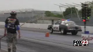 Video: Public races against law enforcement at event raising awareness about illegal street racing