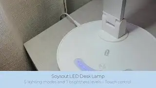In Hand Review of soysout LED Desk Lamp, Eye-Caring Table Lamp with USB Charging Port
