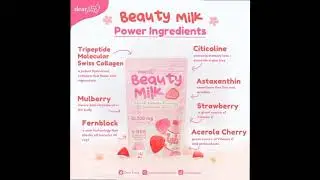 Dear Face Beauty Milk Premium Japanese Strawberry Glutathione Drink