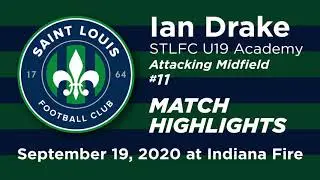 Ian Drake (age 17) STLFC U19 Fall 2020 at IndyFire HIGHLIGHTS