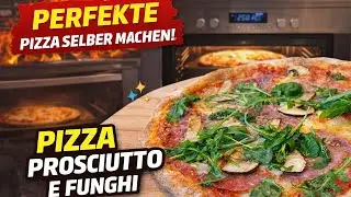 Diese Pizza Prosciutto e Funghi aus dem Haushaltsbackofen schlägt jede Pizzeria! 🍕🔥