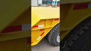 4 Axle 100 Ton Detachable Gooseneck Trailer for Heavy Equipment Transport in Guyana