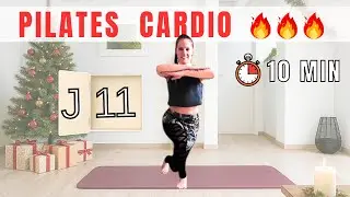JOUR 11 | Pilates Cardio 10 min &bull; S&eacute;ance dynamique & tonifiante &bull; Calendrier de l&rsquo;Avent 