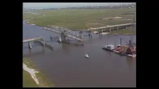 Hugo damage to the Ben Sawyer Bridge