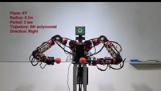 [RoK-Arm9] Task space motion control of the both arms: Circular Motion on XY plane