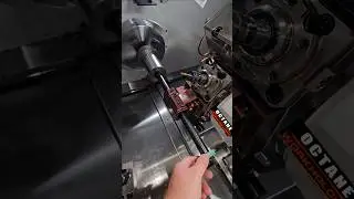 Old School Boring Bar Trick.  The Magnet oscillates with the chatter waves, counteracting them