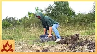 Primitive Technology: Building Ice Water Pool In The Wild