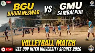 BGU VS GM University sambalpur vollyball match // Vss cup Inter University sports 2026 