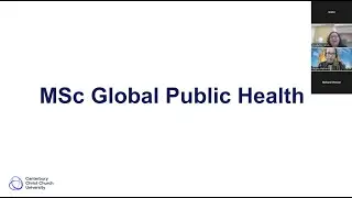 Canterbury Christ Church University | MSc Global Public Health