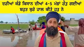 ਦਰੀਆਂ ਕੰਡੇ ਕਿਸਾਨ ਪਰਿਵਾਰ ਦੀਆਂ 4-5 ਮੱਝਾਂ ਰੌੜ ਗਈਆਂ ਬਹੁਤ ਬੁਰੇ ਹਾਲ ਕੀਤੇ ਹੜ ਨੇ || Baba Deep Singh Sewa Dal