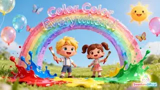 🎨 Color Color Everywhere! | Fun Learning Colors for Kids | Sweetoons Official Nursery Rhymes