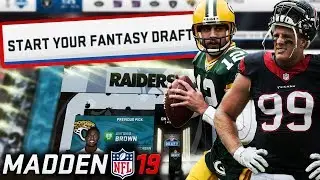 Madden 19 Fantasy Draft! Madden 19 Connected Franchise Draft
