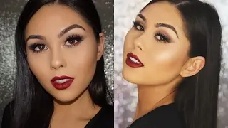 QUICK VALENTINE'S DAY MAKEUP TUTORIAL | Classic Matte Eyes + Sexy Red Lip