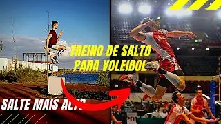 Treino de salto para Voleibol