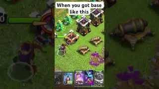 When you got base like this🤣🔥😈||Clash of Clans||#shorts #clashofclans #coc