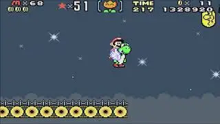 Super Mario World: Super Mario Advance 2 - Cheese Bridge Area - Normal Exit (Gameplay/Walkthrough)