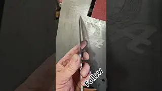 Grind the blade before heat treating for a perfect edge. #craftsmanship #edc  #precisioncuts