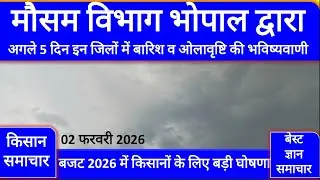 मध्य प्रदेश में अगले 5 दिन बारिश और ओलावृष्टि | किसान Budget 2026 Highlights | Best Gyan News 