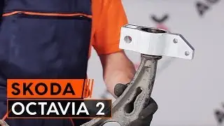 How to change control arm mount bush on SKODA OCTAVIA 2 (1Z3) TUTORIAL | AUTODOC