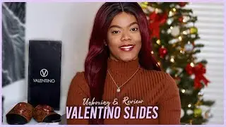 VALENTINO CARRIE LOGO SLIDES UNBOXING & REVIEW | Valentino By Mario Valentino