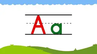 Capital and Small Letters Aa to Zz on Lines | Uppercase & Lowercase Alphabet Recognition