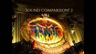 Comparison between the 2 stretching room music tracks