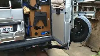 Wilco spare tire carrier on Winnebago Travato